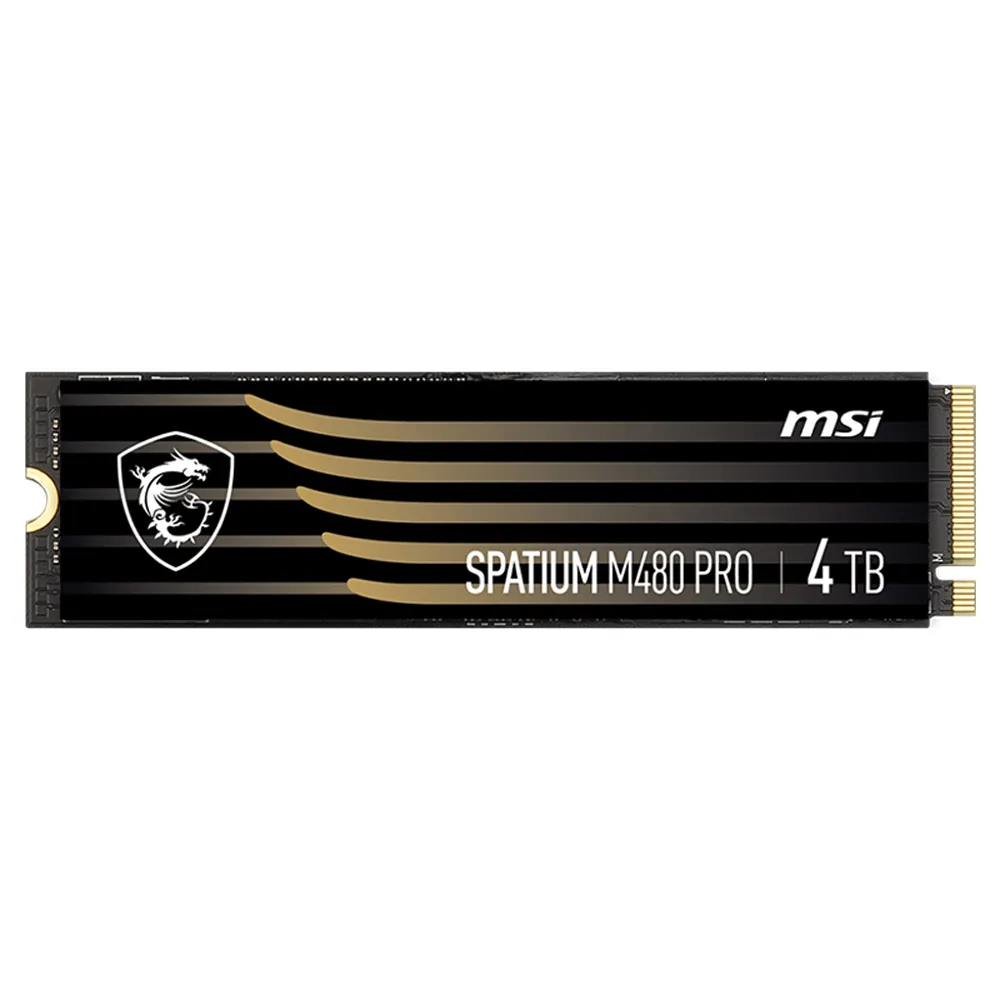 【MSI 微星】SPATIUM M480 PRO-4T M.2 2280 PCIe(讀：7400M/寫：7000M)