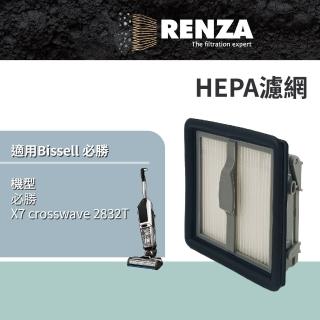 【RENZA】濾網 適用 Bissell 必勝 X7 crosswave 2832T HEPA濾網(替代 X7 crosswave 2832T 機型濾網組)
