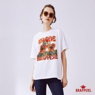 【BRAPPERS】女款 復古夏日印花圓領T(白)