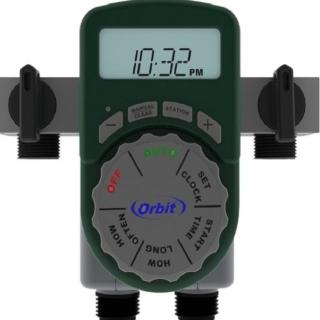 【灑水達人】美國ORBIT四區段自動定時灑水器一進四出含4個閥門(綠)