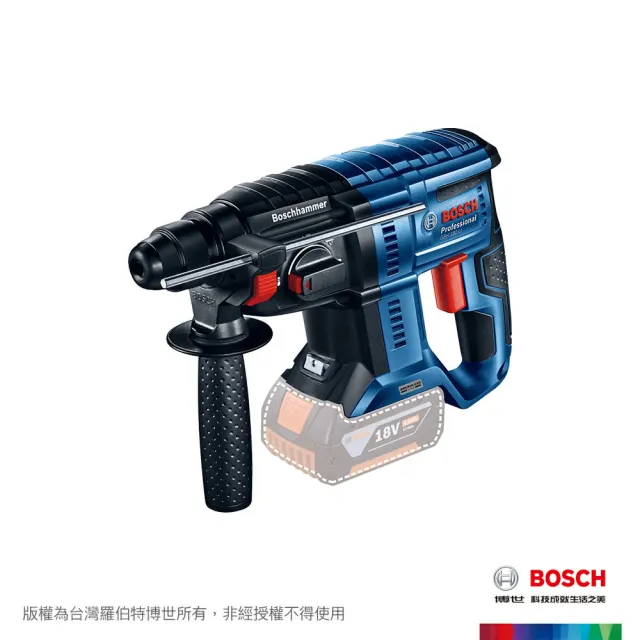 BOSCH 18V 鋰電無碳刷免出力鎚鑽 GBH 180-LI 套裝組 4.0Ah