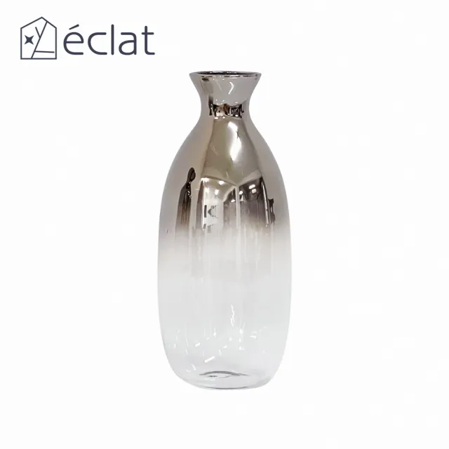 【Eclat】歐式輕奢漸變玻璃花瓶裝飾花器桌面擺飾_2款任選(花藝花器 插花裝飾品 造型花瓶 藝術品)