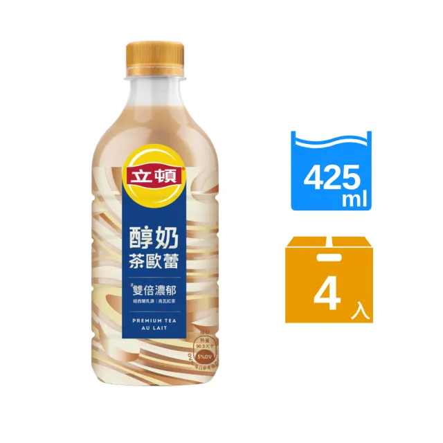 【立頓】立頓醇奶茶歐蕾425mlx4入/組