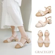 【Grace Gift】精選夏日百搭甜美時尚中跟涼鞋/低跟瑪莉珍鞋(多款任選)