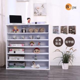 【BuyJM】MIT低甲醛耐重加深40cm玻璃門六層展示櫃(書櫃/收納櫃/置物櫃/公仔櫃)