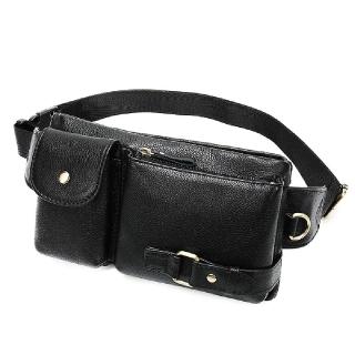 【米蘭精品】現貨+預購 真皮胸揹包胸包真皮革側揹包隨身男包包(復古男士頭層牛皮斜背腰包14色74es4)