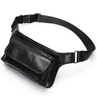【米蘭精品】現貨+預購 真皮胸揹包胸包真皮革側揹包隨身男包包(真皮多功能男士休閒斜背腰包74es21)