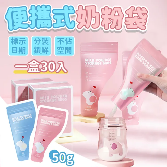 【Finger Pop 指選好物】拋棄式奶粉袋60片(奶粉分裝/奶粉夾鏈袋/密封袋/外出旅行)