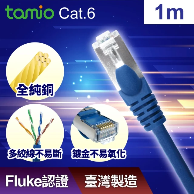 【TAMIO】Cat.6 1M 1Gbps 網路線