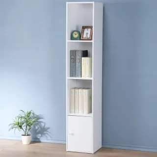 【Homelike】現代風四格單門置物櫃(白色)