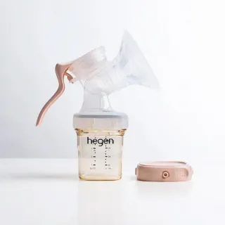 【hegen】PCTO 優雅輕柔手動擠乳組(SoftSqround/學飲杯/擠乳器/ 吸乳器/奶瓶/母嬰用品/新生禮/月子中心)