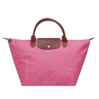 【LONGCHAMP】新色上市短把尼龍水餃包(中泡泡粉1623089-168)