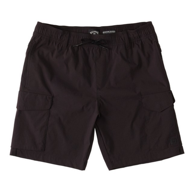 【BILLABONG】BILLABONG 男 SURFTREK ELASTIC CARGO SHORT 短褲 黑 休閒(ABYWS00198BLK)