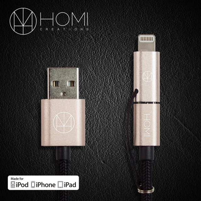 【HOMI】MFI蘋果認證 傳輸充電線 Ver2(Lightning & Micro USB)