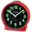 【CASIO 卡西歐】桌上型指針鬧鐘-紅(TQ-228-4)