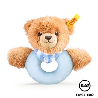【STEIFF德國金耳釦泰迪熊】Sleep Well Bear Blue(嬰幼兒手搖鈴)