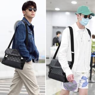 【MoonDy】包包 型男 真皮包包 斜揹包男 牛皮斜揹包 肩包男 郵差包 男士包包 男人包包 名牌包包 防水