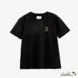 【Arnold Palmer 雨傘】男裝-簡約品牌LOGO印花T-Shirt(黑色)