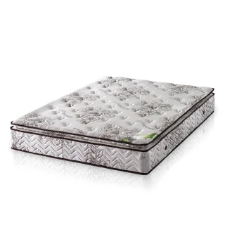 【送天然乳膠枕x2】歐若拉名床 正三線乳膠涼爽舒柔布硬式獨立筒床墊-雙人加大6尺