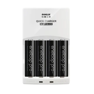 【Panasonic國際牌ENELOOP】高容量充電電池組(搭配智慧型充電器+3號4入)