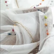 【PLUSIEURS】波西米亞彩繡雪球窗紗簾(單件寬140x高210公分)