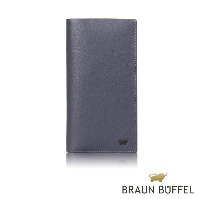 【BRAUN BUFFEL 德國小金牛】台灣總代理 路西奧 15卡長夾-深藍色(BF399-631-DB)