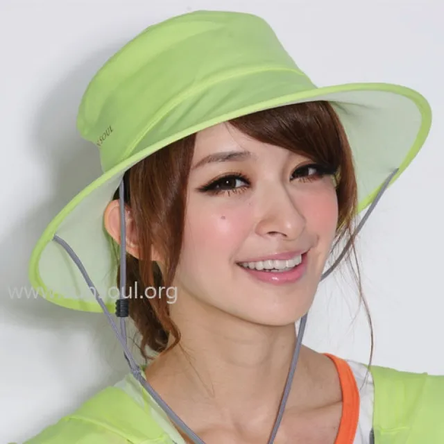 【SUNSOUL】光能帽-圓筒帽+袖套組(黃光)