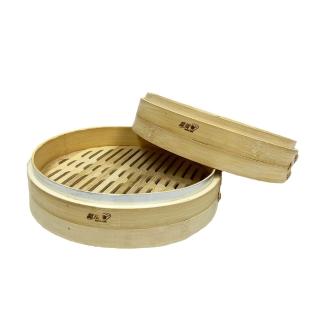 【生活King】晶瓚單層1尺串底竹蒸籠/竹編蒸籠/蒸籠屜(含蓋)