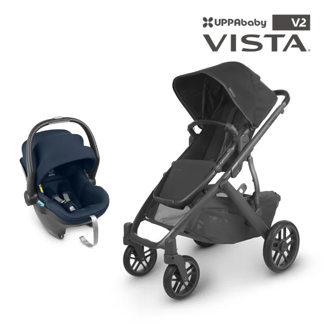 【UPPAbaby】VISTA V2單人推車+MESA i-Size新生兒提籃(新生兒貼身座墊)