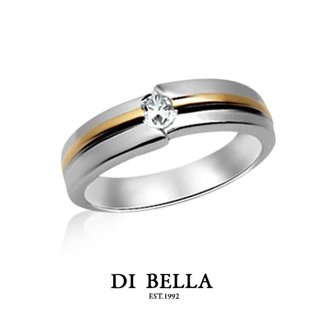 【DI BELLA】DREAM LOVE 真鑽情人戒指(男款)