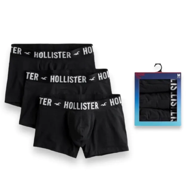 【HOLLISTER Co】HCO海鷗三件組合男生經典四角內褲(多款可選)