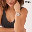 【FOSSIL 官方旗艦館】Neutra 英雅婉約三眼女錶 玫瑰金x銀色不鏽鋼錶帶 指針手錶 36MM ES5279