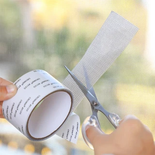 【茉家】紗窗細縫防蚊防蟲修補貼(修補膠帶2卷+排水孔貼4片)