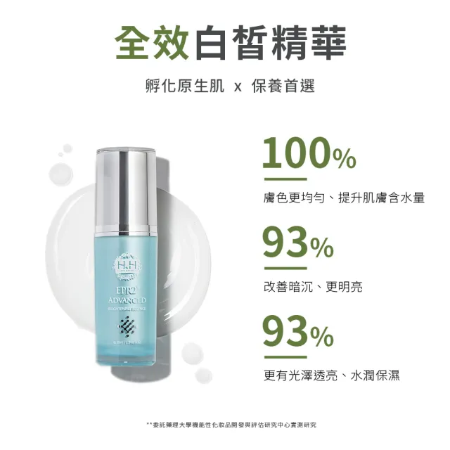 【HH 草本新淨界】EPR2全效白皙精華30ml(美白精華液 清爽不黏膩)