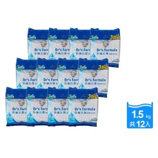 【臺塑生醫】Dr’s Formula複方升級-防蹣抗菌濃縮洗衣粉補充包1.5kg(12包)