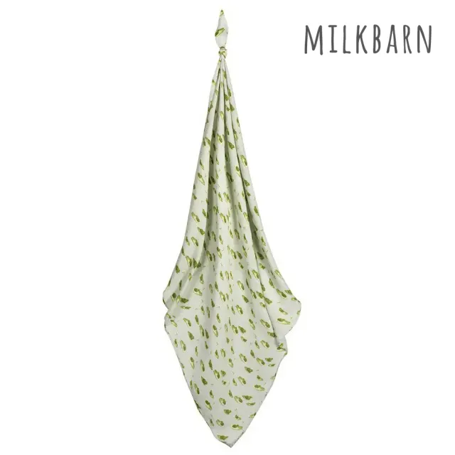 【Milkbarn】竹纖維包巾-青蛙(新生兒包巾 紗布包巾 蓋毯 哺乳巾)