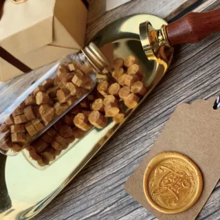【HAPPYMT 開心鋼筆店】火漆蠟粒大罐裝-經典紅金銀(3色可選)