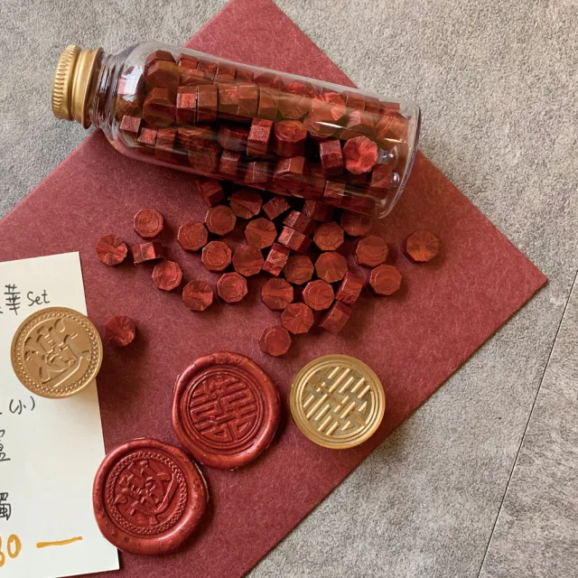【HAPPYMT 開心鋼筆店】火漆蠟粒大罐裝-經典紅金銀(3色可選)