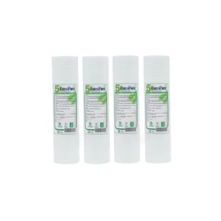 【水蘋果】10英吋加強版5微米壓紋PP濾心(4支組)