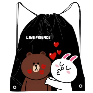 【imitu 米圖】LINE FRIENDS MIT束口後背袋(買一送一)