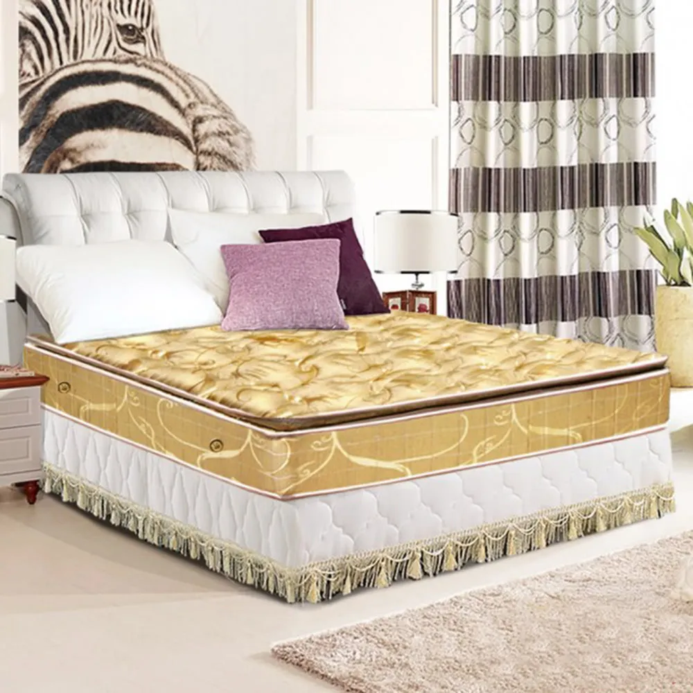 【smile思邁樂】黃金睡眠五段式竹炭紗正三線乳膠獨立筒床墊5X6.2尺(雙人)