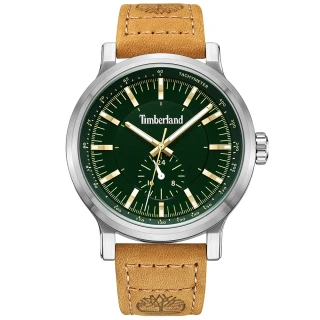 【Timberland】天柏嵐 NORTHBRIDGE系列 綠幽靈大三針腕錶/45mm(TDWGG0010806)