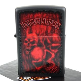 【ZIPPO】美系-哈雷-Harley-Davidson-幽靈骷髏圖案設計打火機