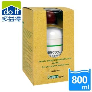 【多益得】木質地板防潮保護亮光精油800ml(紅木色 深木色專用)