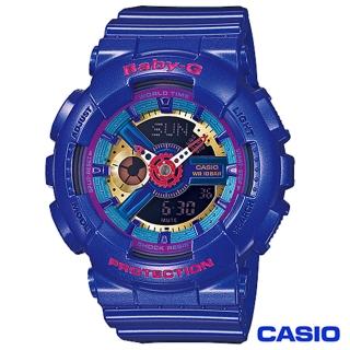 【CASIO卡西歐】BABY-G少女時代立體多層次搶眼運動雙顯錶(BA-112-2A)