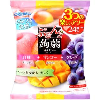 【ORIHIRO】ORIHIRO蒟蒻果凍-白桃&芒果&葡萄(480g)