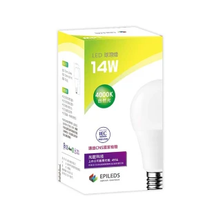 【光鋐科技】股票上市公司 14W LED燈泡 無藍光危害 E27燈頭 全電壓(6入組)
