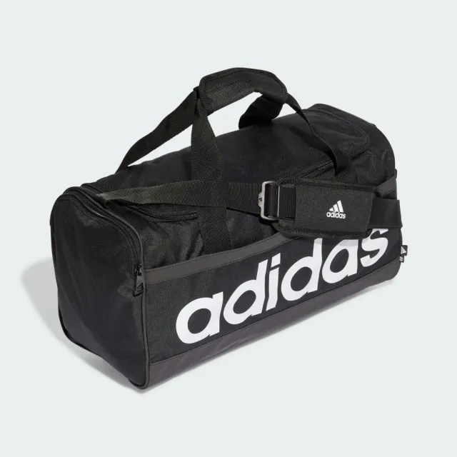 adidas 愛迪達】手提包健身包運動包旅行袋中型LINEAR DUFFEL M 黑