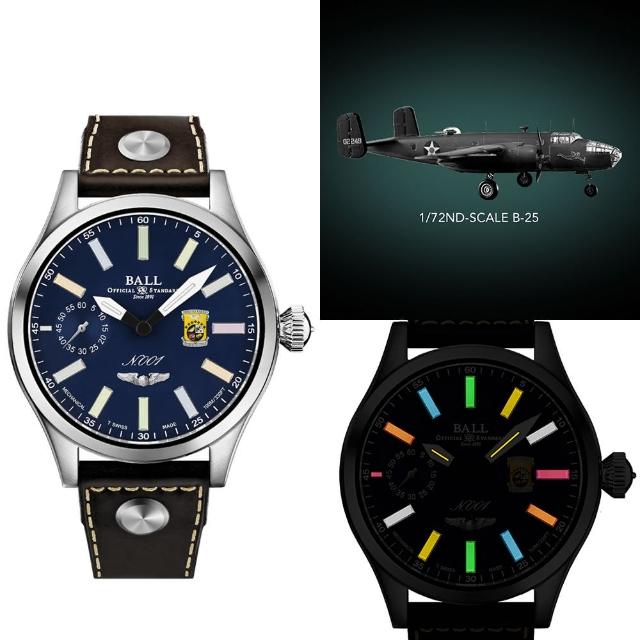 【BALL 波爾】官方授權 Engineer Master II 杜立特突擊隊80周年紀念手上鍊機械腕錶(NM2638C-L1-BER)