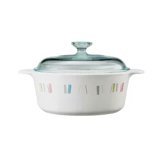 【美國康寧 Corningware】2.25L圓型康寧鍋-自由彩繪